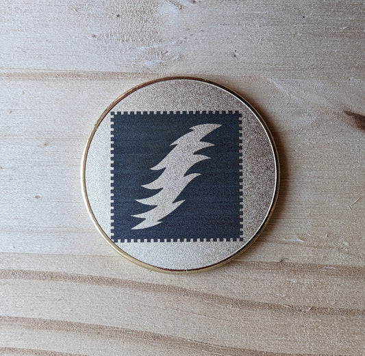 Brass Coin - Lightning/Skull